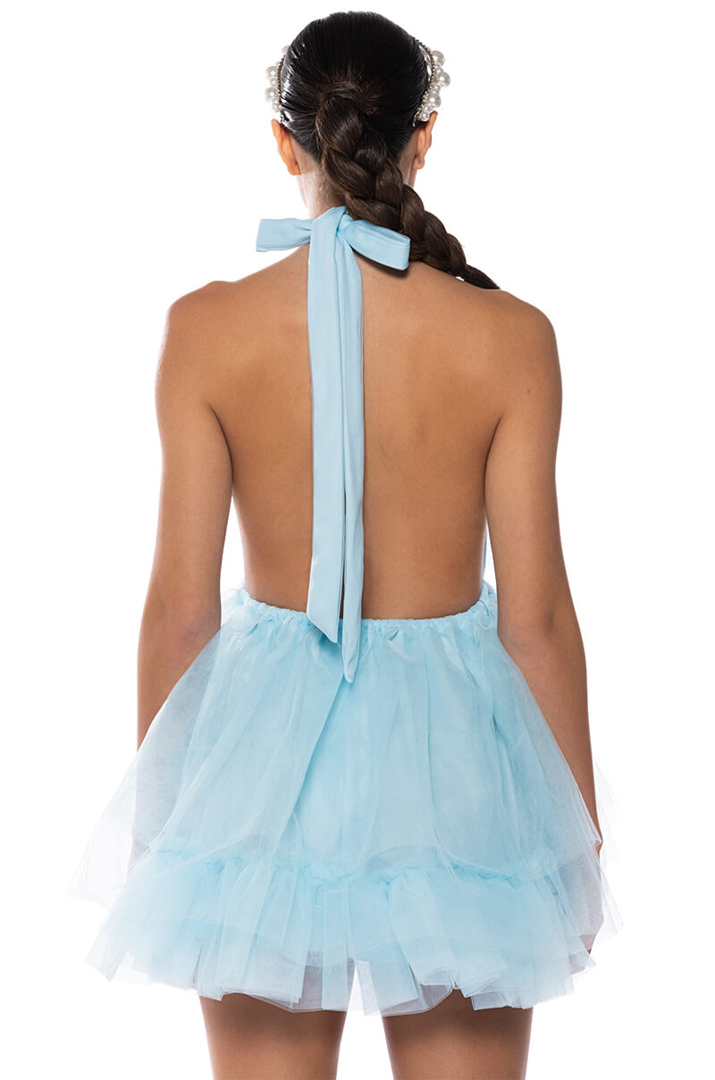 Darling Diva Tulle Hlater Mini Dress