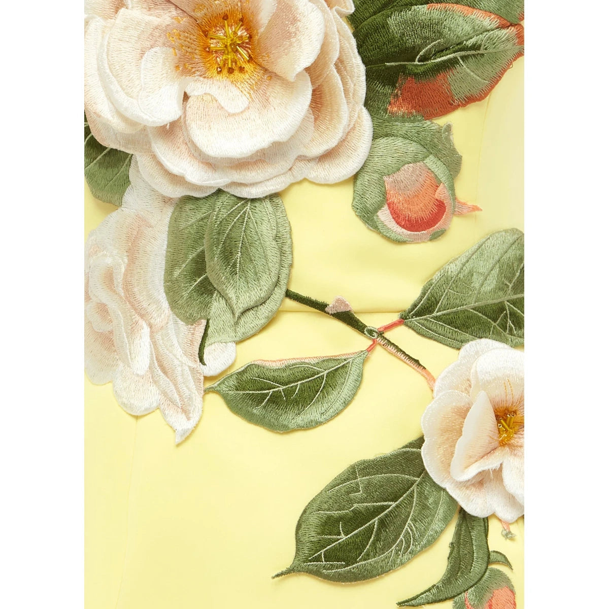 Floral Bustier Mini Dress in Yellow