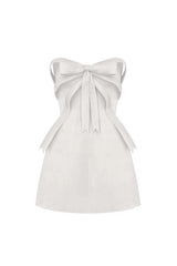 White Embellished Mini Dress