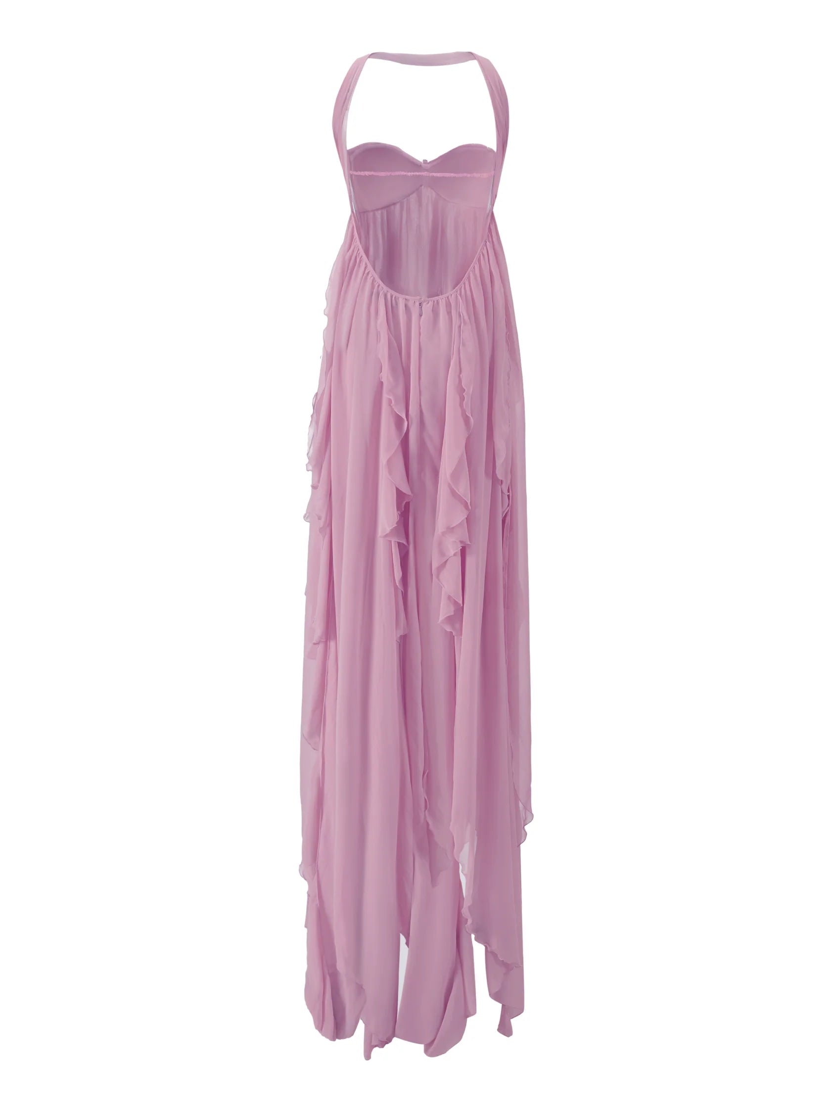 Lace Maxi Dress in Purple