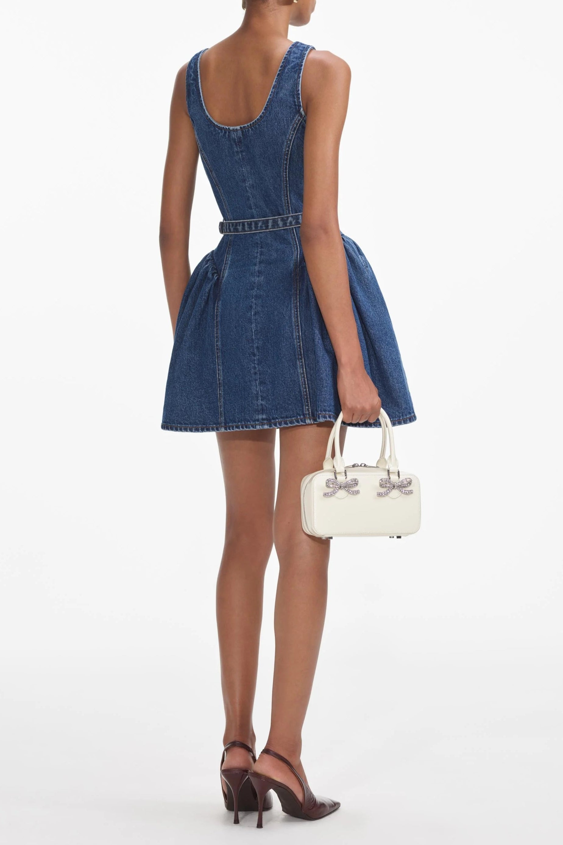 Denim Mini Dress in blue