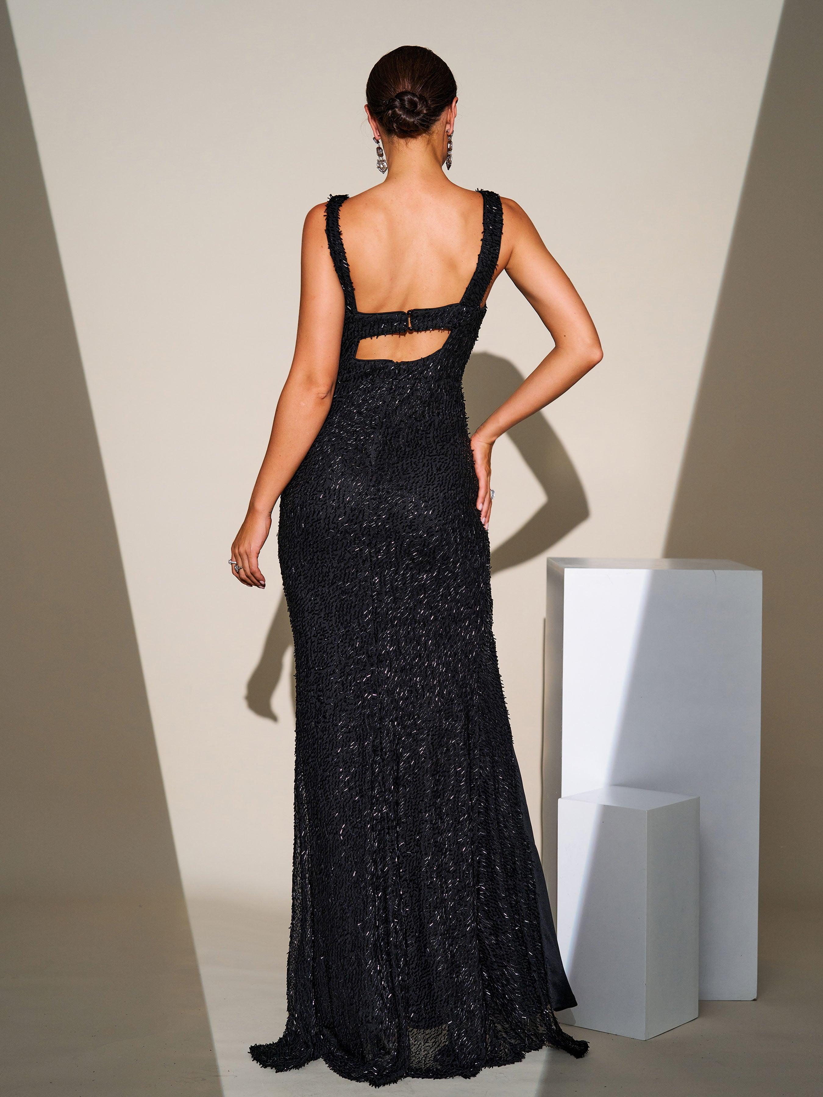 Sleeveless High Split Prom Dress