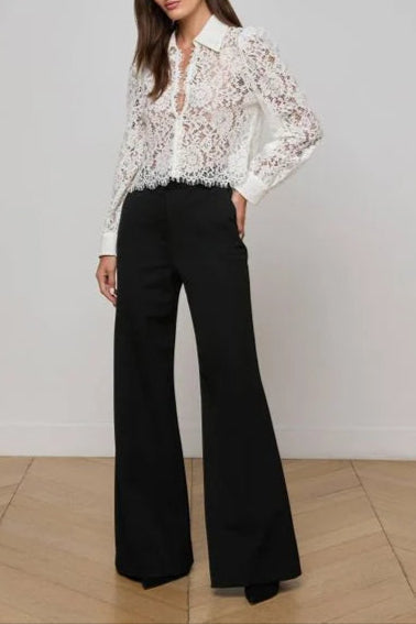 White 'Agence Anita Lace BlouSequin Top
