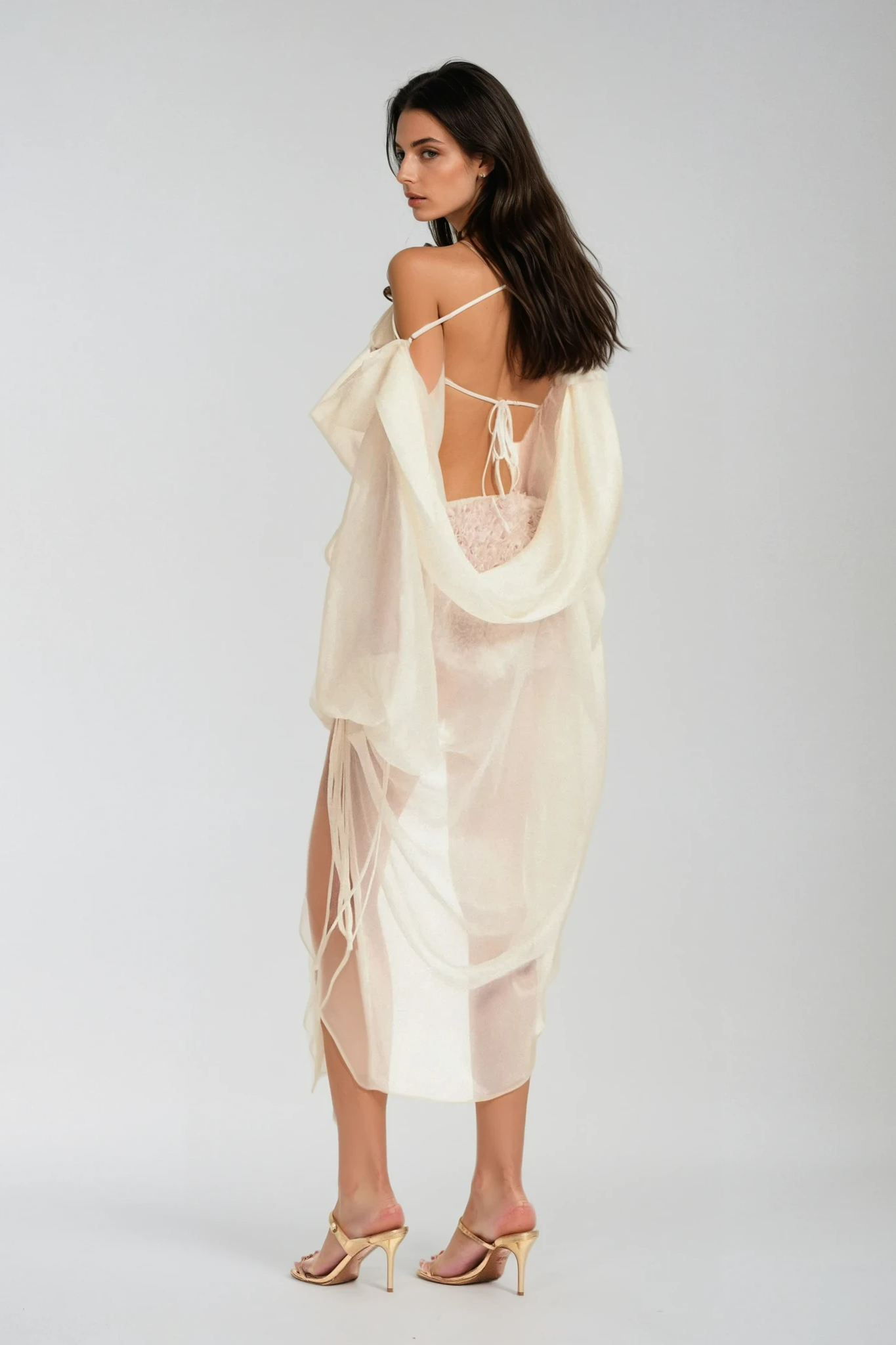 Bada Drape BlouSequin Two Piece Set
