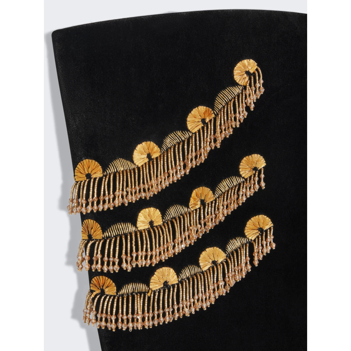 Embellished Bustier Mini Dress in Black