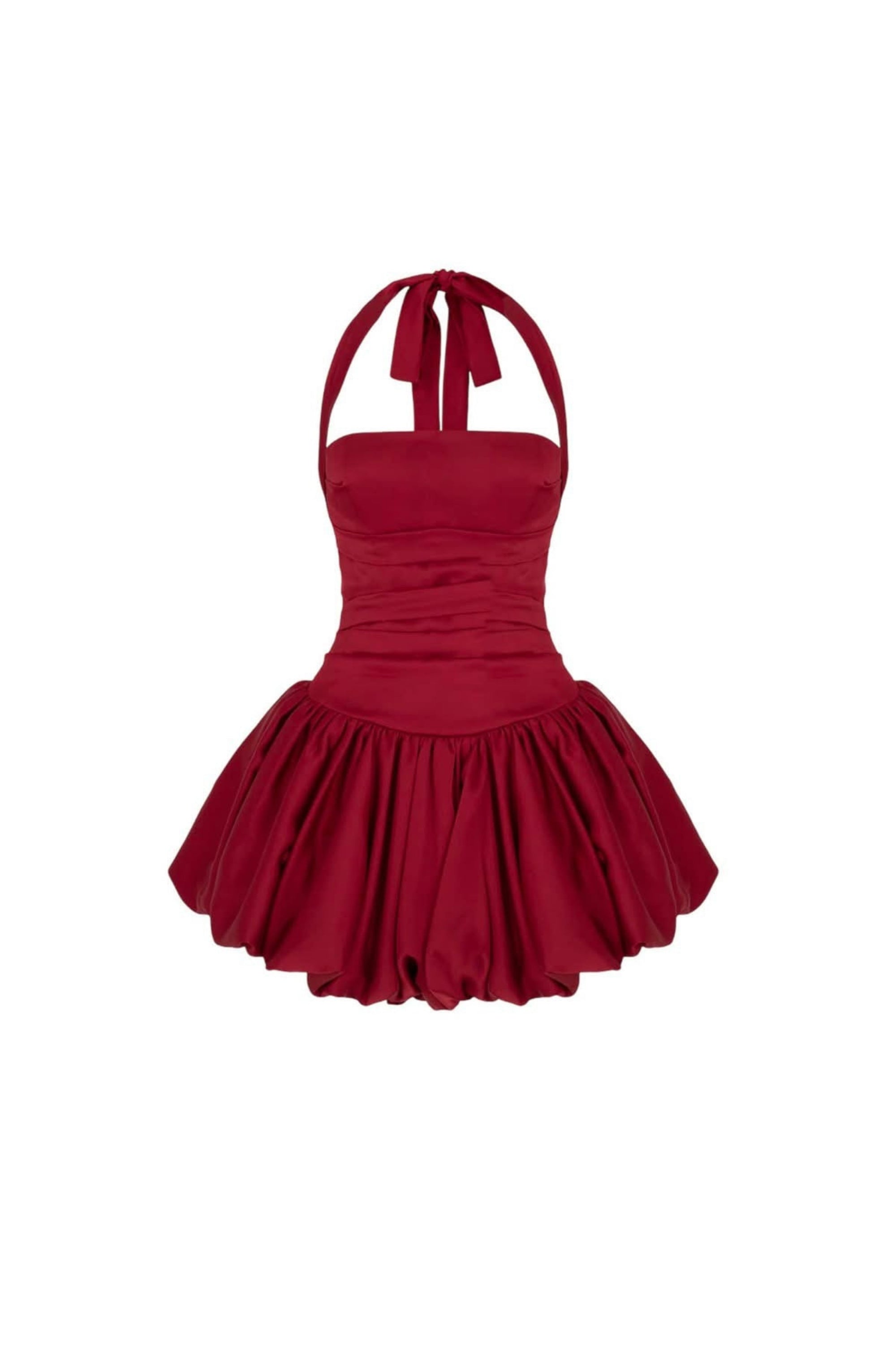 Halter Bubble Mini Dress