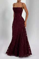 Maxi Dress - Cherry Lacquer