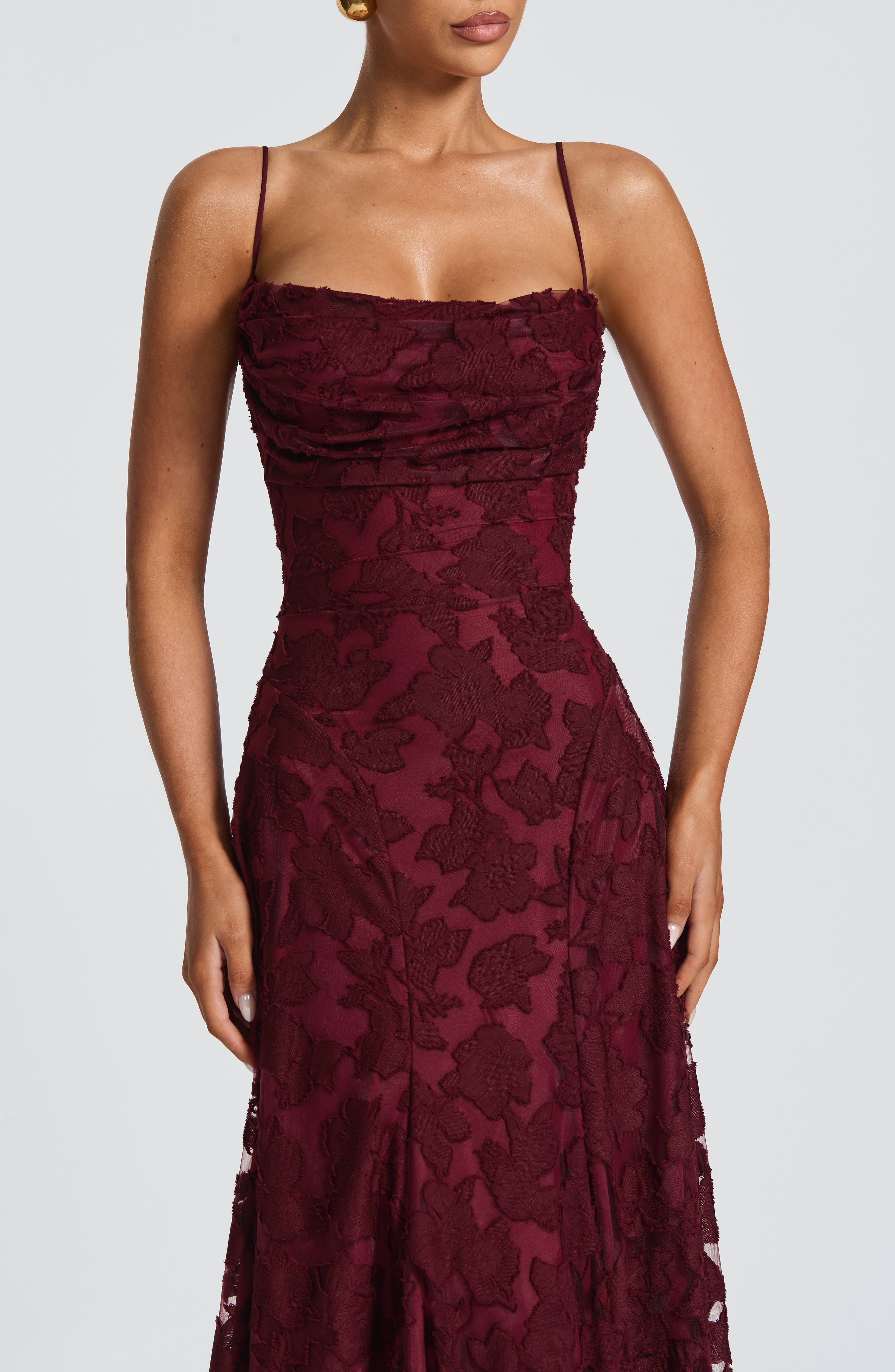 Maxi Dress - Cherry Lacquer