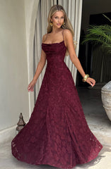 Maxi Dress - Cherry Lacquer