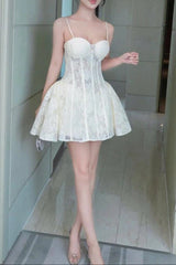 Corset Lace Mini Dress