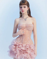 Corset Mini Dress In Pink