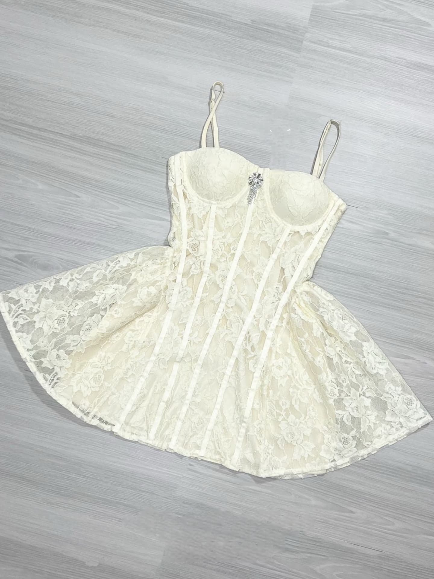 Corset Lace Mini Dress
