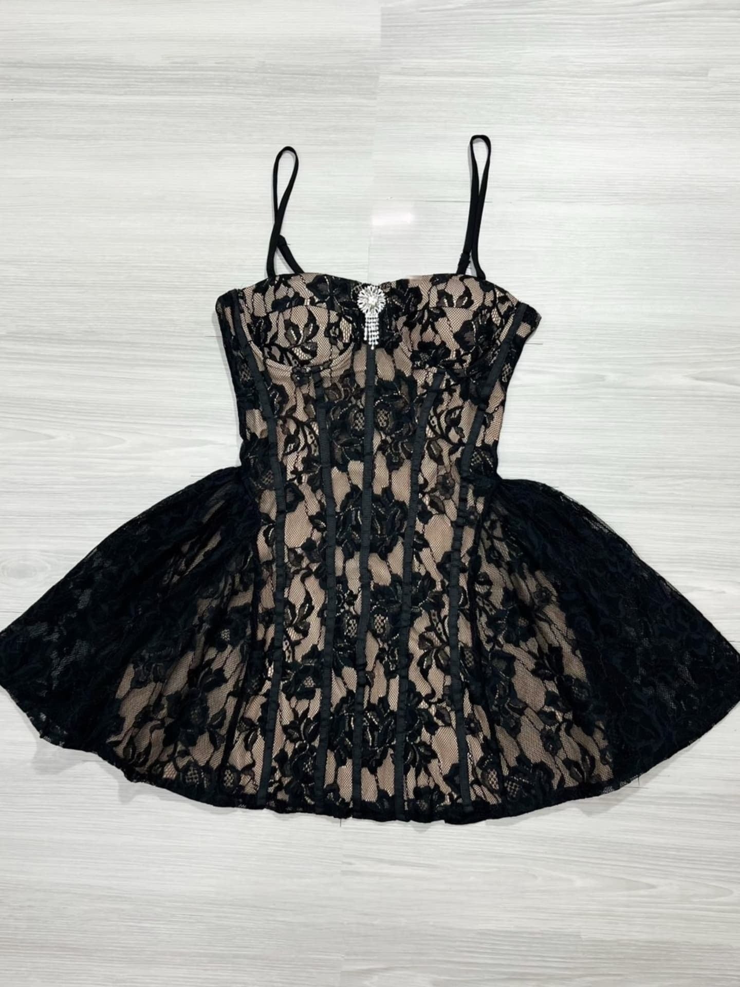 Corset Lace Mini Dress