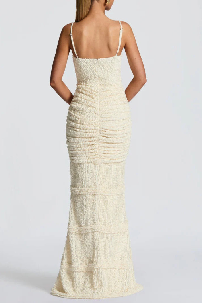 Bodycon Maxi Dress in Kahki
