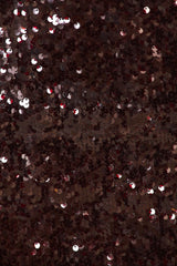 Sequin Mini Dress in Burgundy