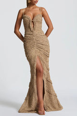 Bodycon Maxi Dress in Ivory