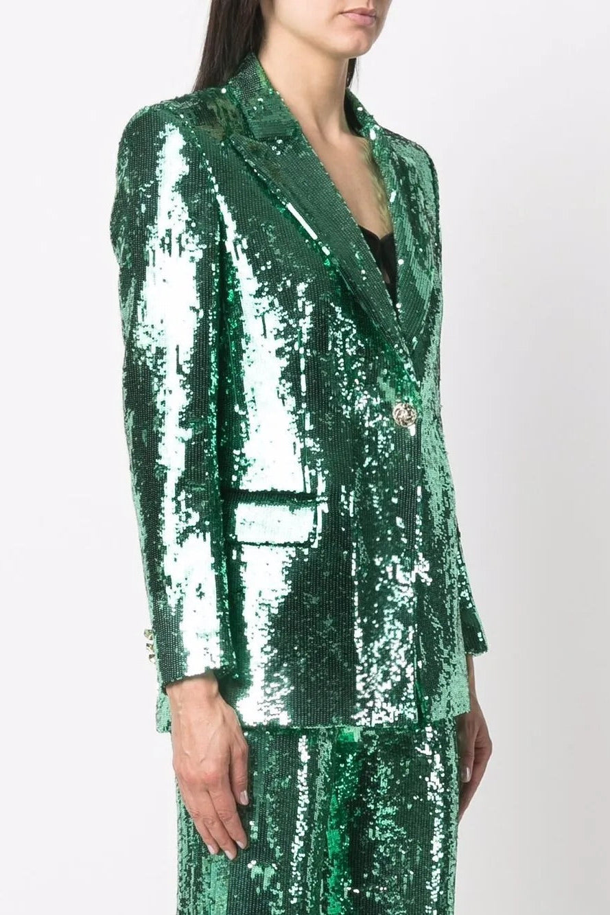 Embellished Blazer in Green
