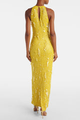Seed Sleeveless Maxi Dress in Yellow