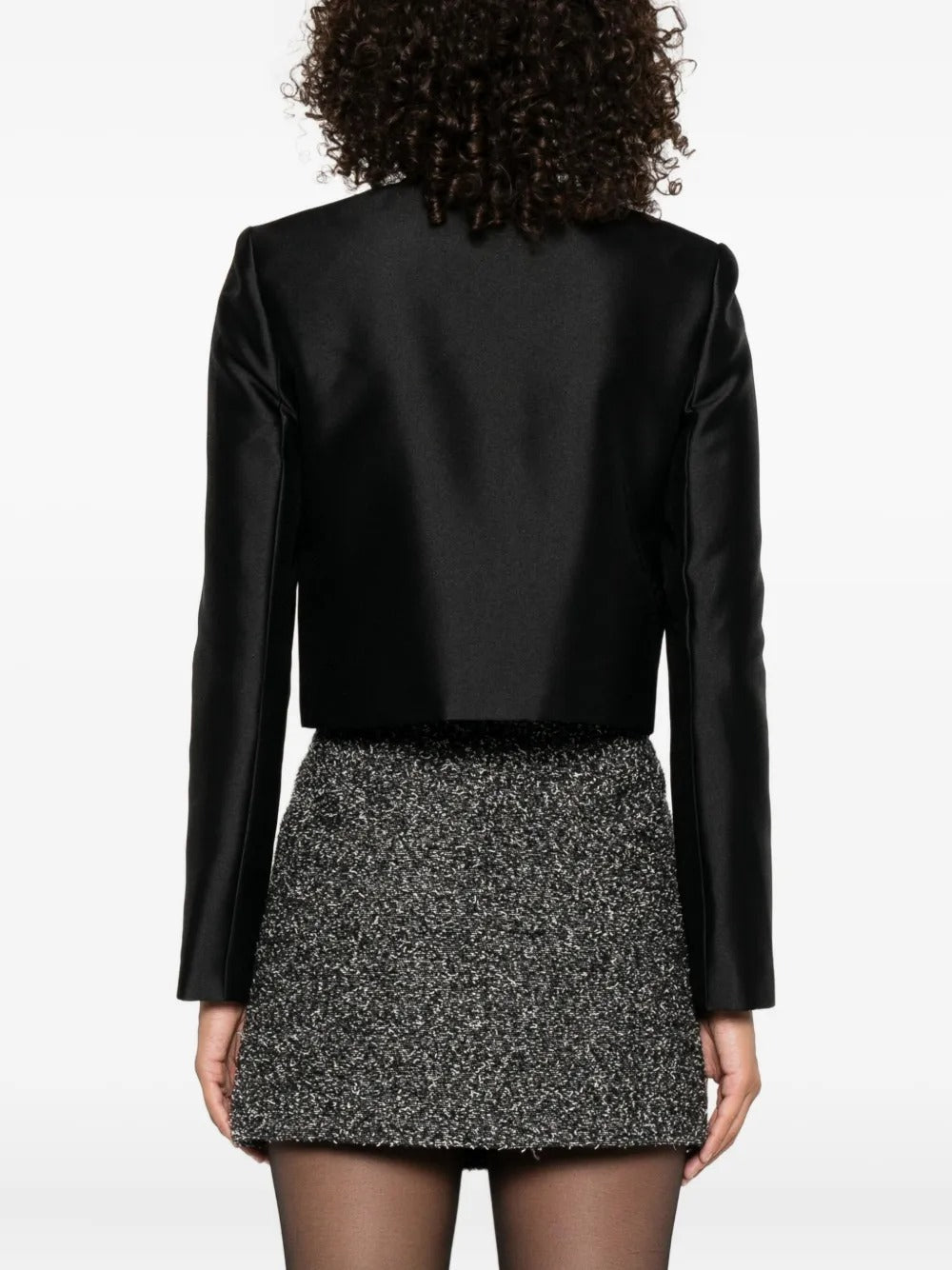 Rhinestones Embellished Jacket in Black