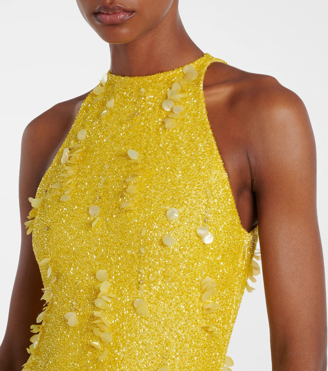 Seed Sleeveless Maxi Dress in Yellow