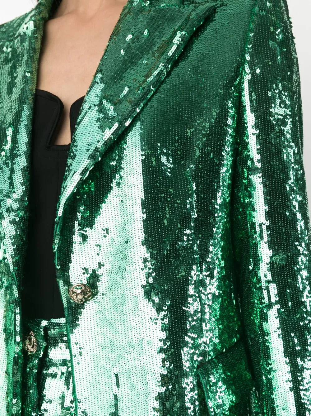 Embellished Blazer in Green