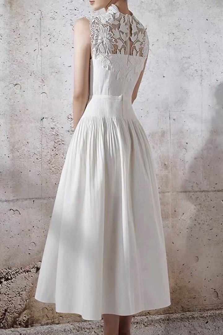 Floral Lace Sleeveless Maxi Dress