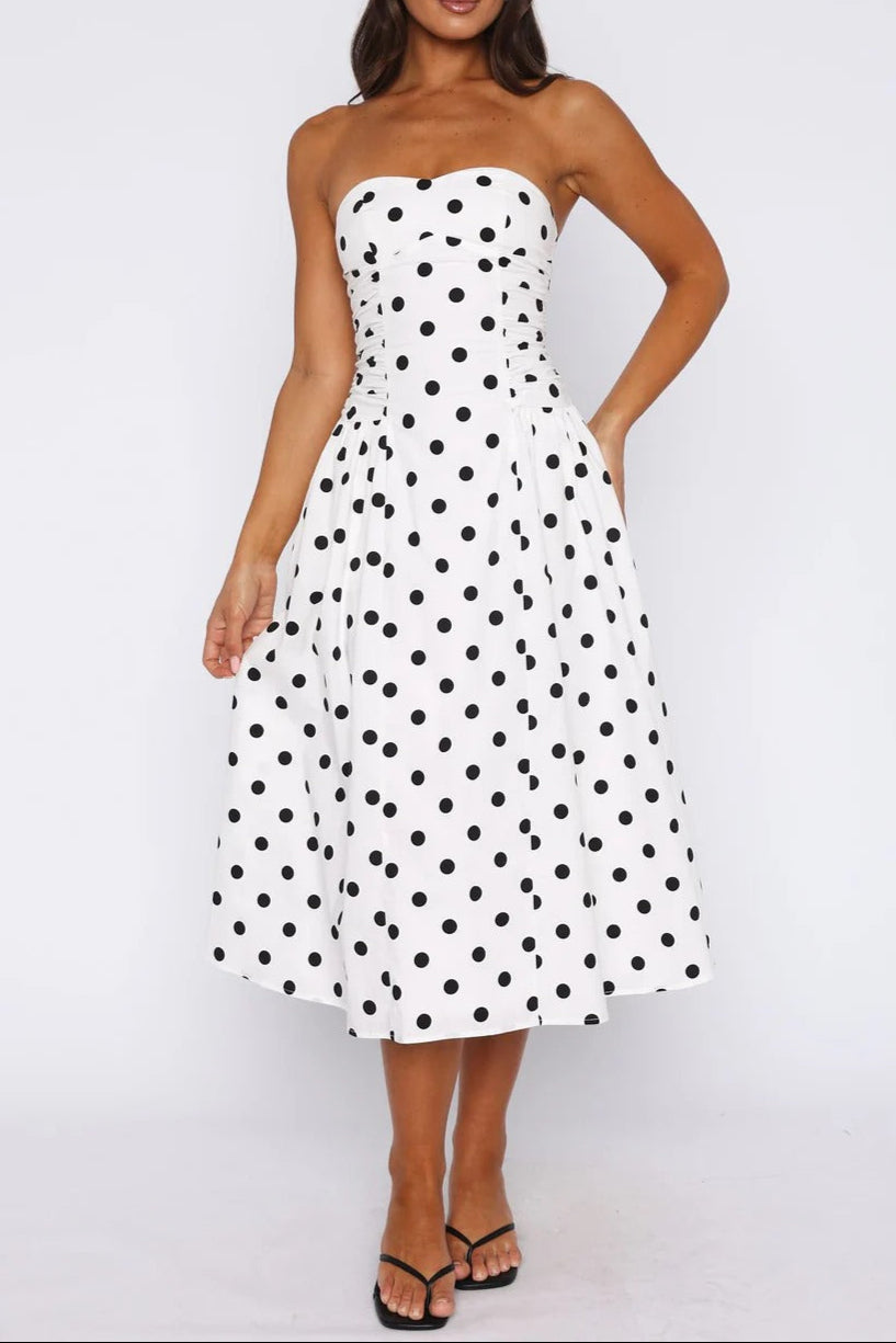 Midi Dress in White