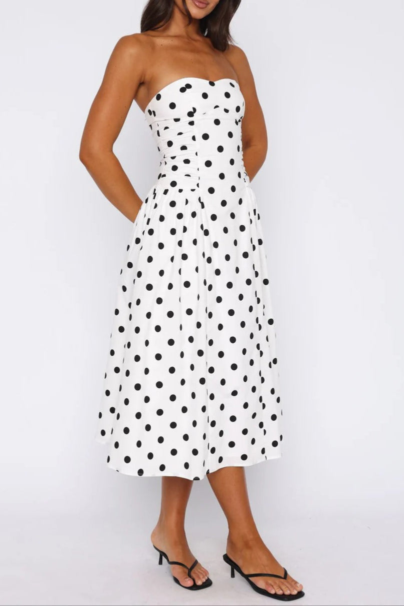Midi Dress in White