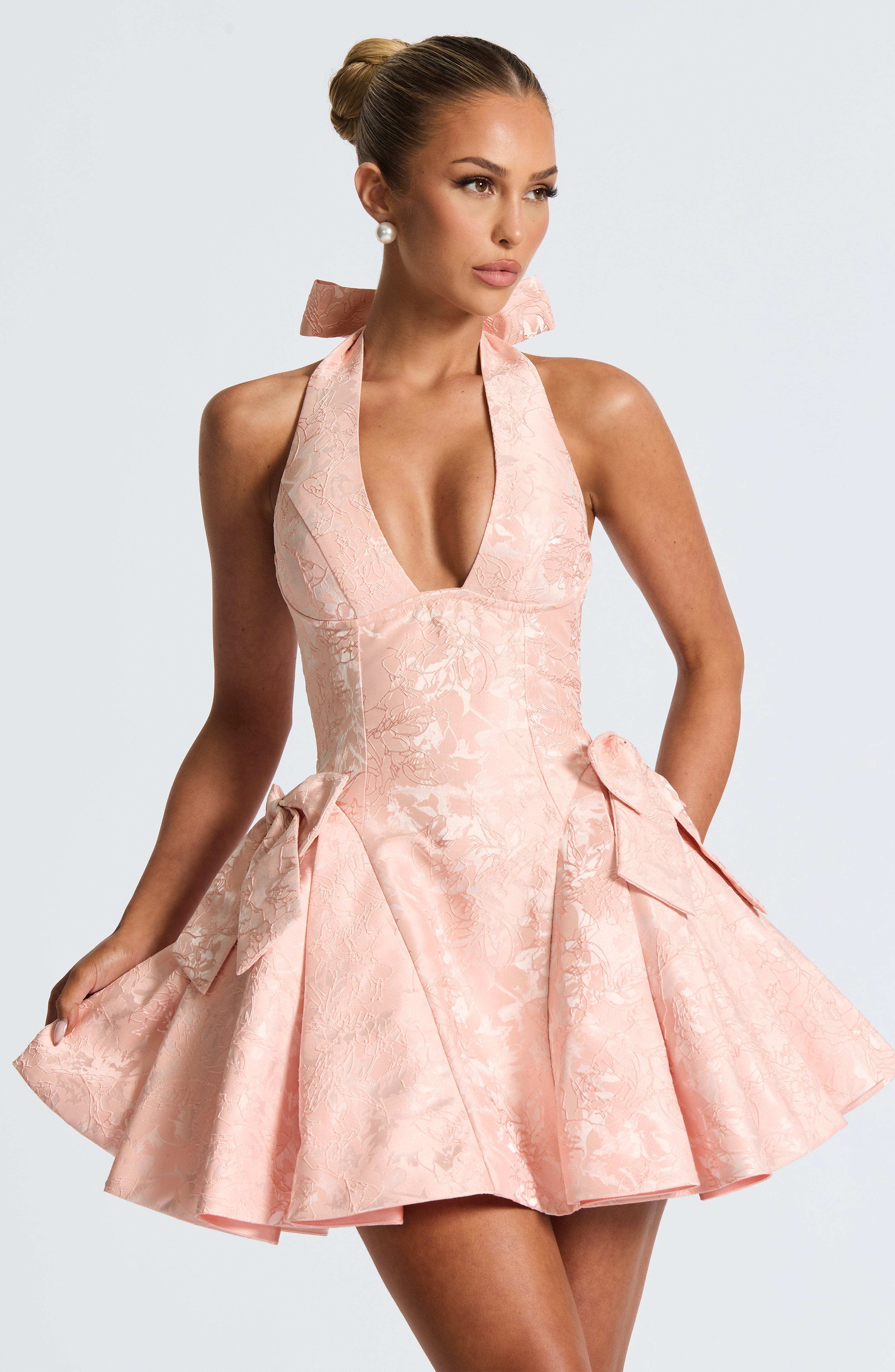 Mini Dress - Soft Peach