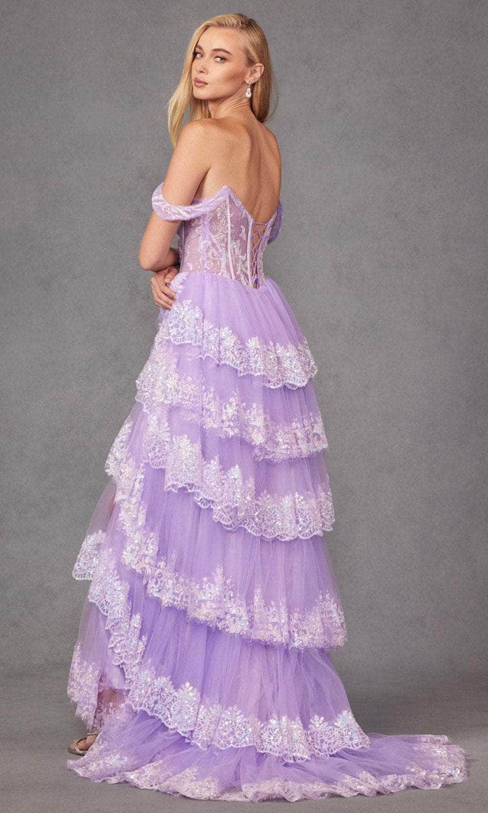 Sequin Lace Sweetheart Prom Gown