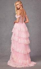Sequin Lace Sweetheart Prom Gown