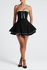 Mini Dress - Black/White