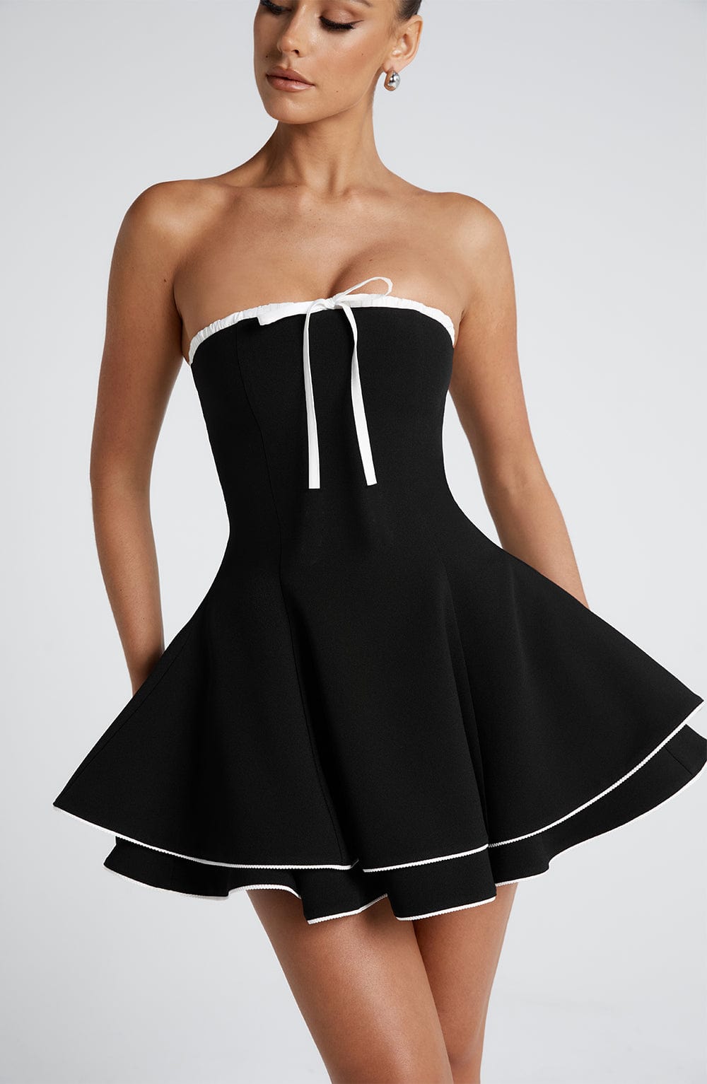 Mini Dress - Black/White