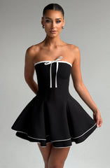 Mini Dress - Black/White