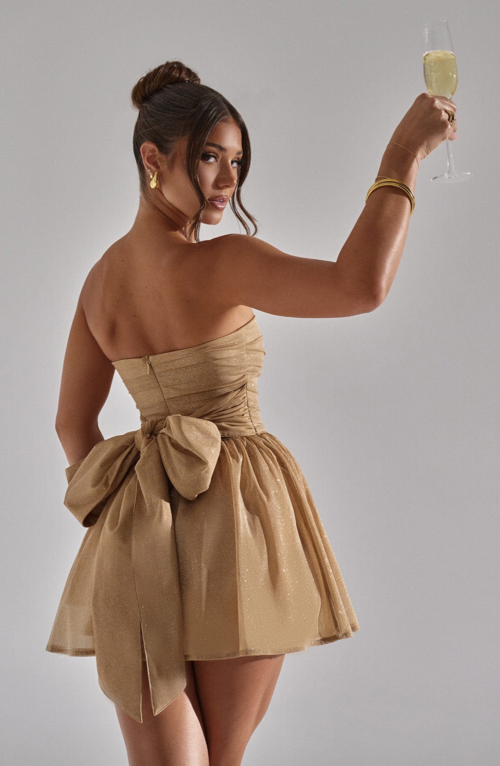 Mini Dress - Gold Sparkle