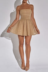 Mini Dress - Gold Sparkle