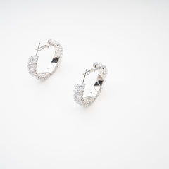Crystal-Embellished Circle Earrings