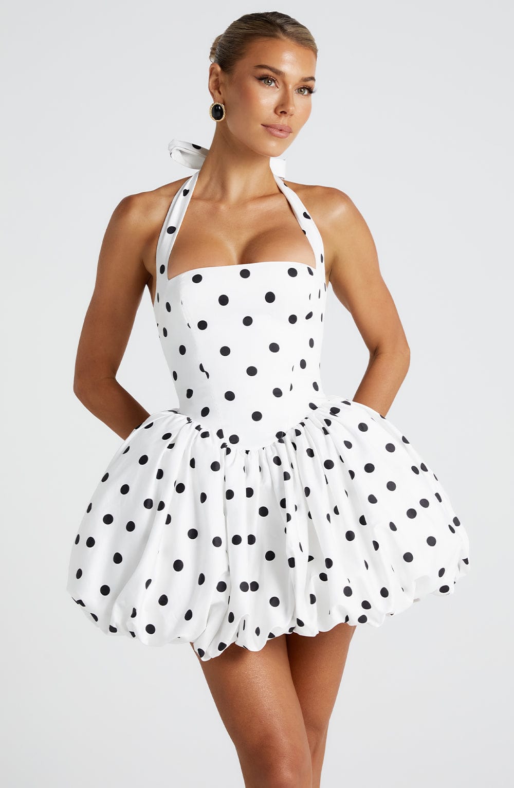 Mini Dress - Black Print