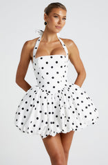 Mini Dress - Black Print