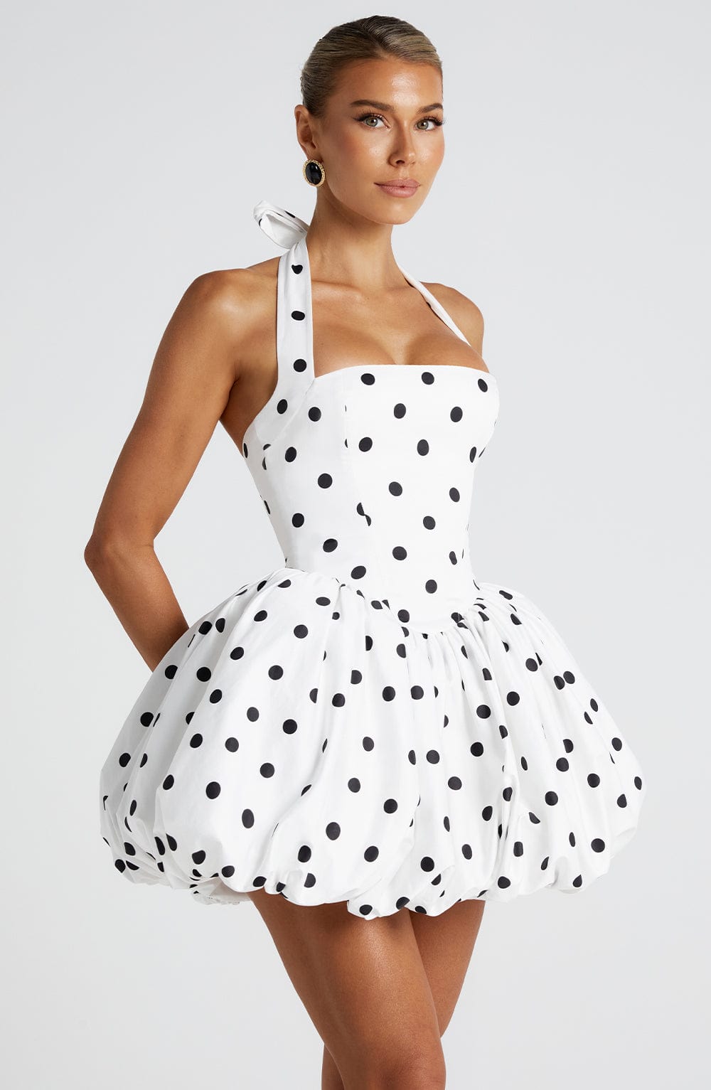 Mini Dress - Black Print