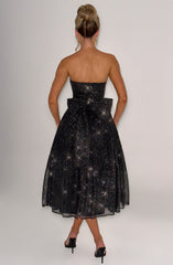 Midi Dress - Black Sparkle