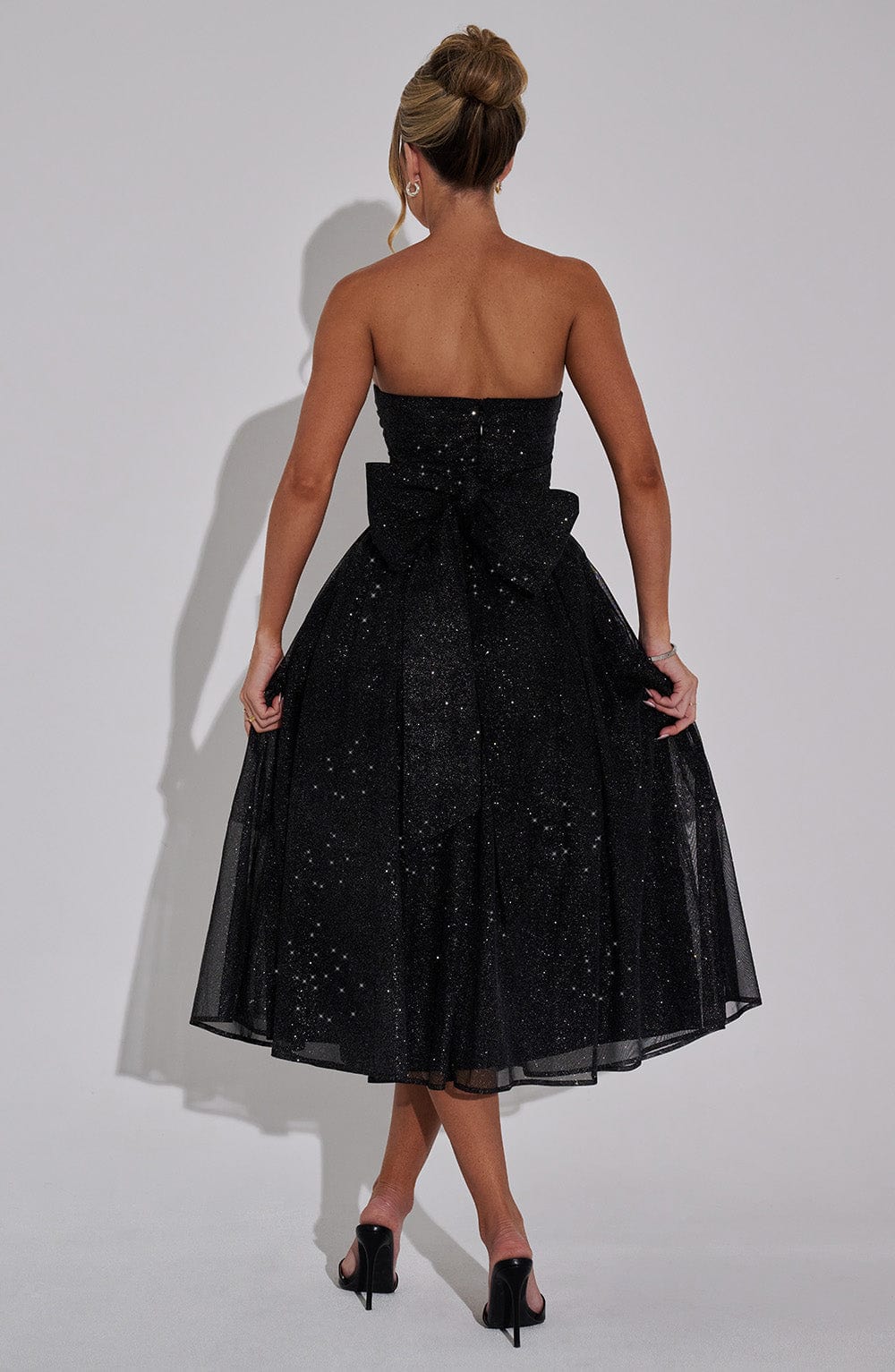Midi Dress - Black Sparkle