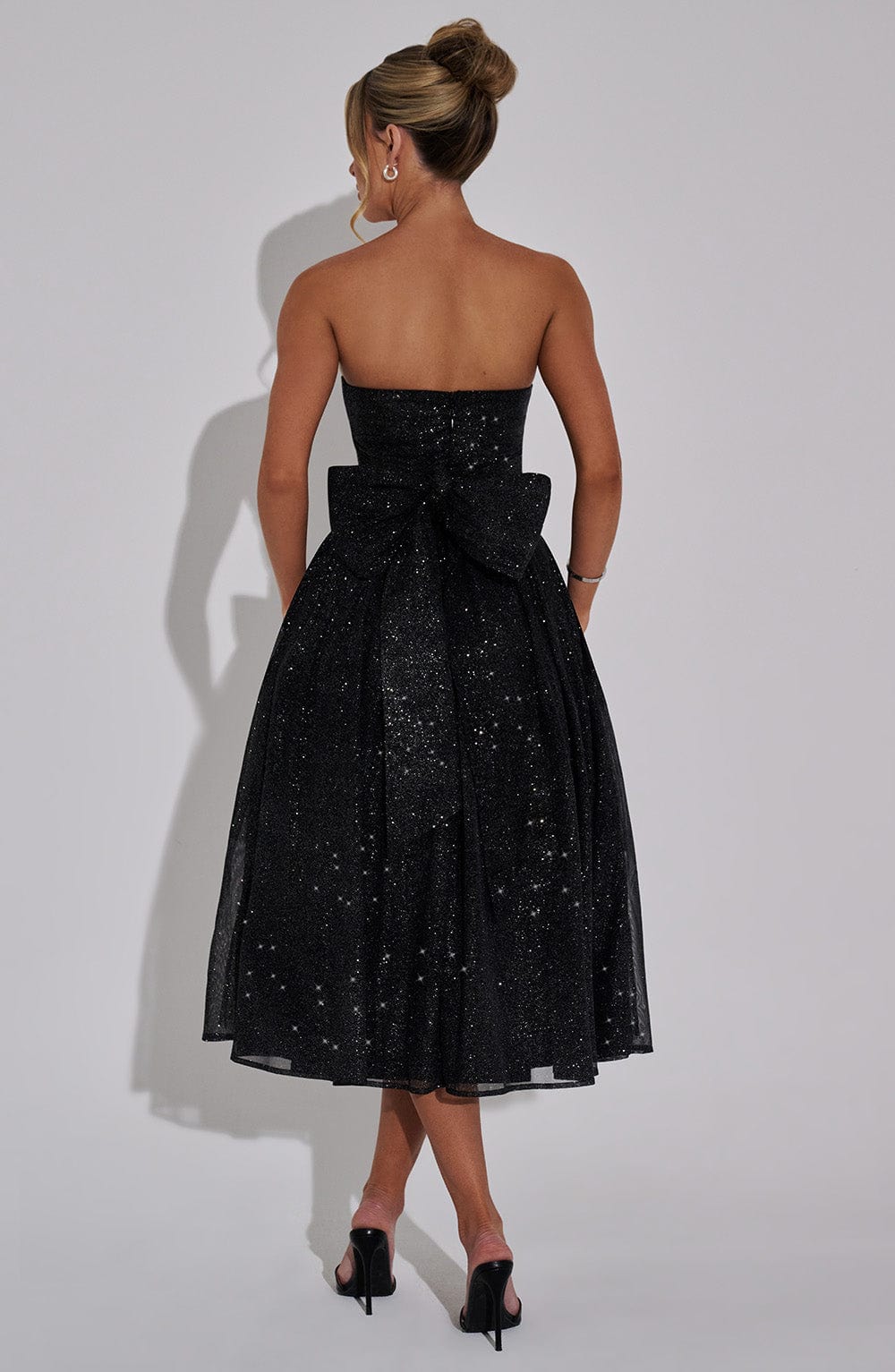 Midi Dress - Black Sparkle