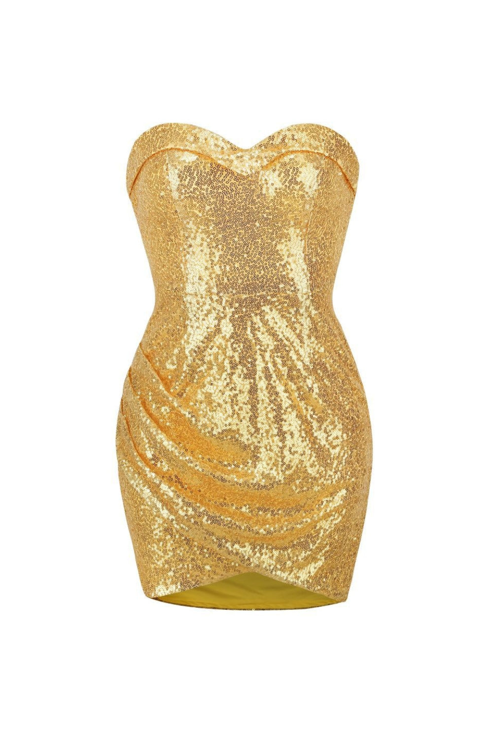 Sequin Mini Dress in Gold