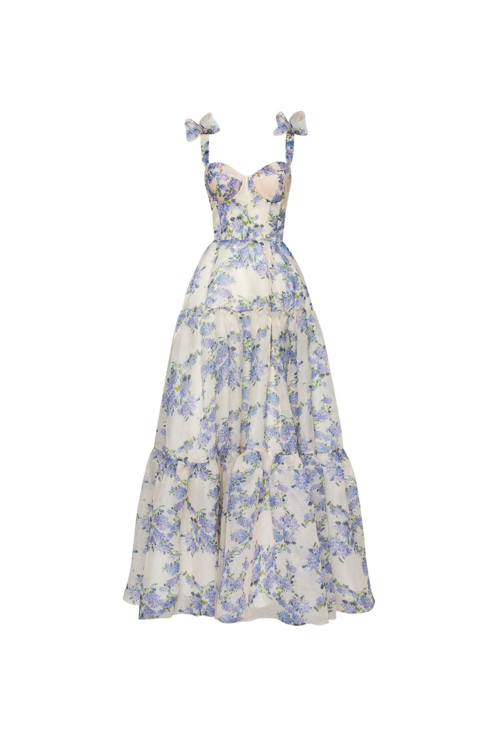 Floral Maxi Tie-Strap Dress