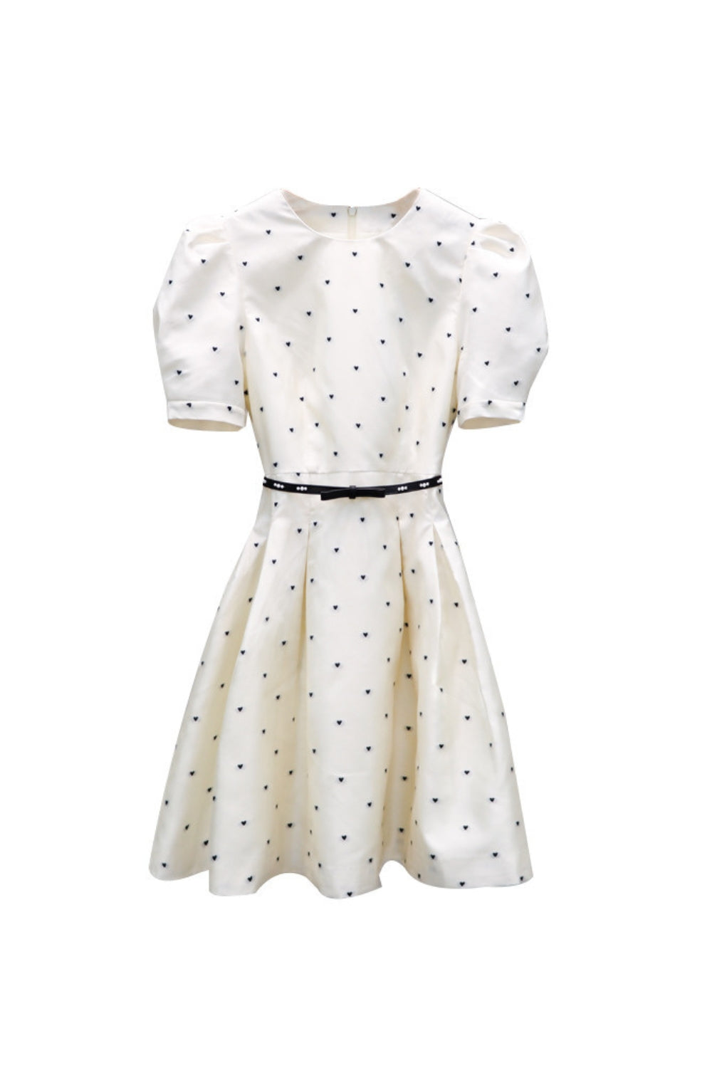 Puff Sleeve mini dress in beige