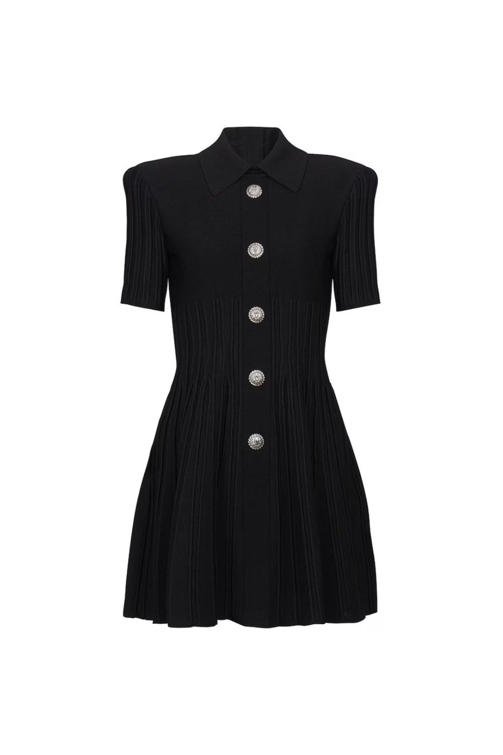 Black Knitted Mini Dress