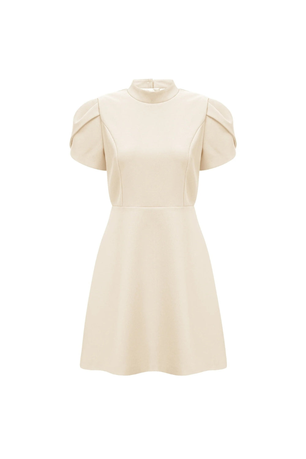 Basia Sleeve Cut Out Mini Dress in White