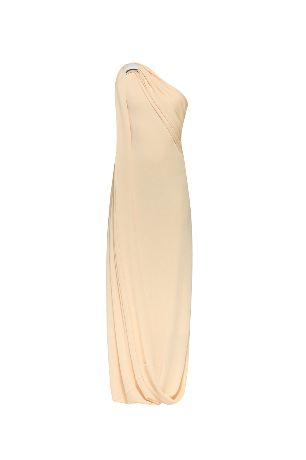 One-Shoulder Backless Maxi Dress in Yellow