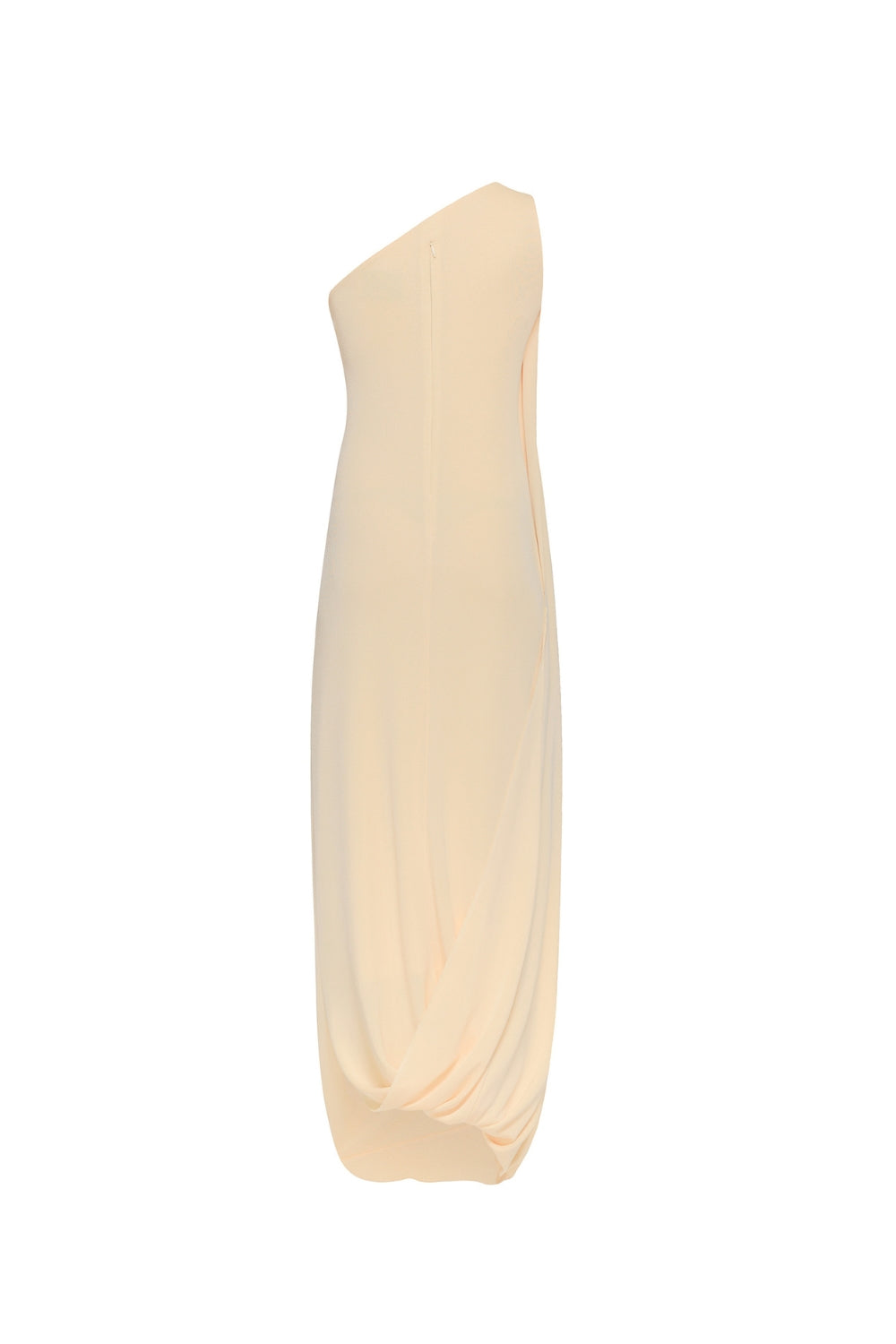 One-Shoulder Backless Maxi Dress in Yellow